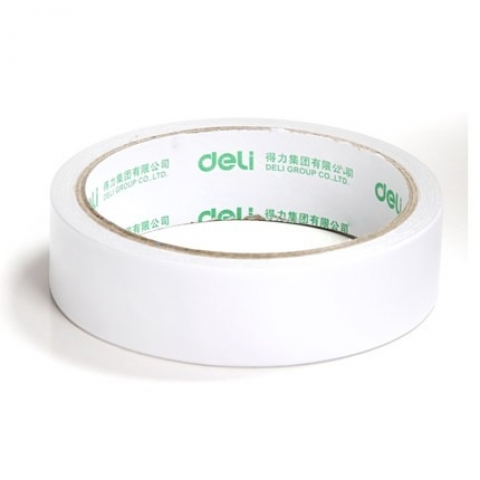得力30403棉紙雙面膠帶24mm*10y*80um 12卷/筒-6