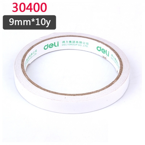 得力30400棉紙雙面膠帶9mm*10y 32卷/筒-6